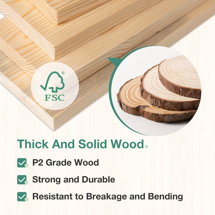 Bliss Platform Bed Bundle: FSC certified solid wood planks, P2 grade, strong, durable, resists bending. Bed material quality.