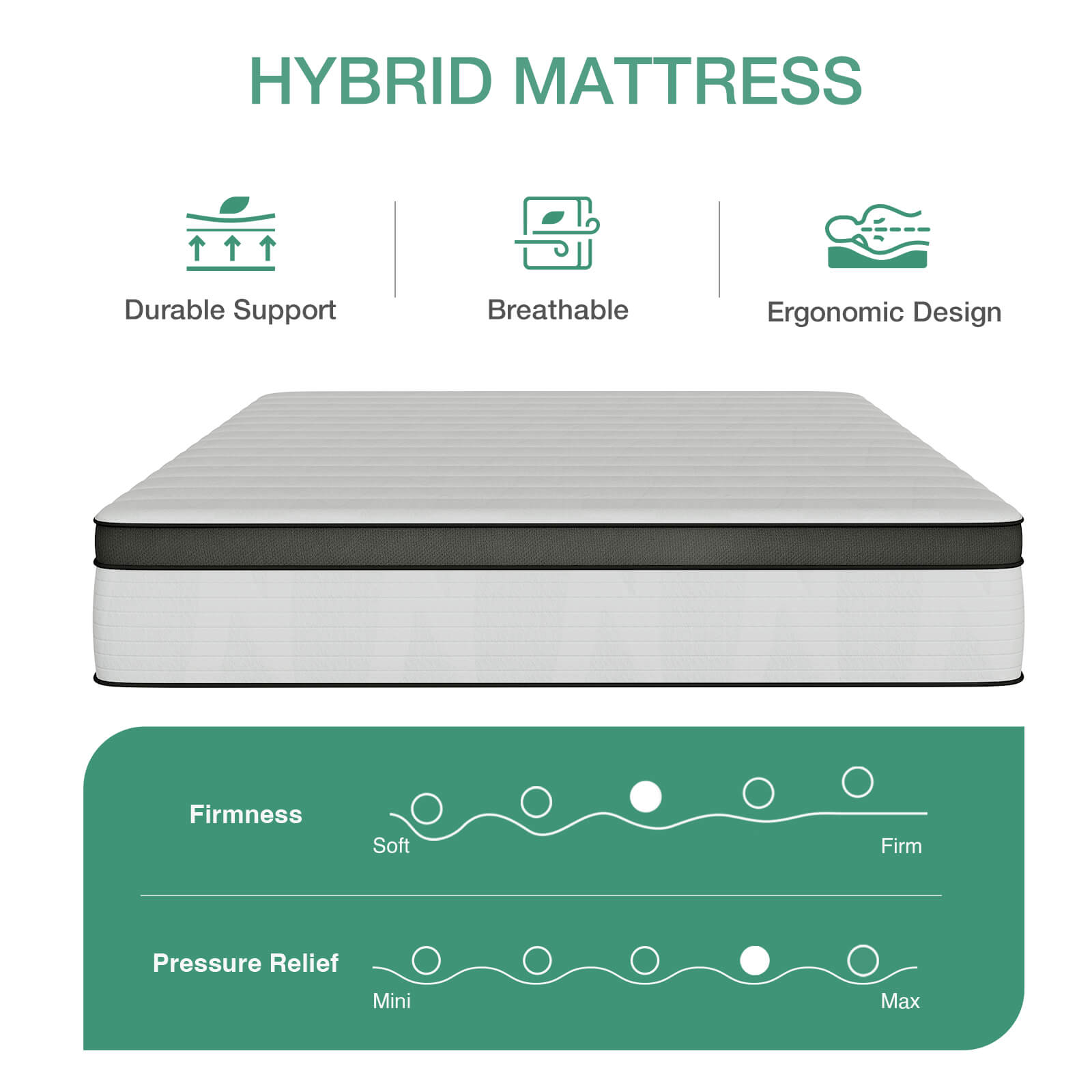 Cooling Gel Hybrid Mattress