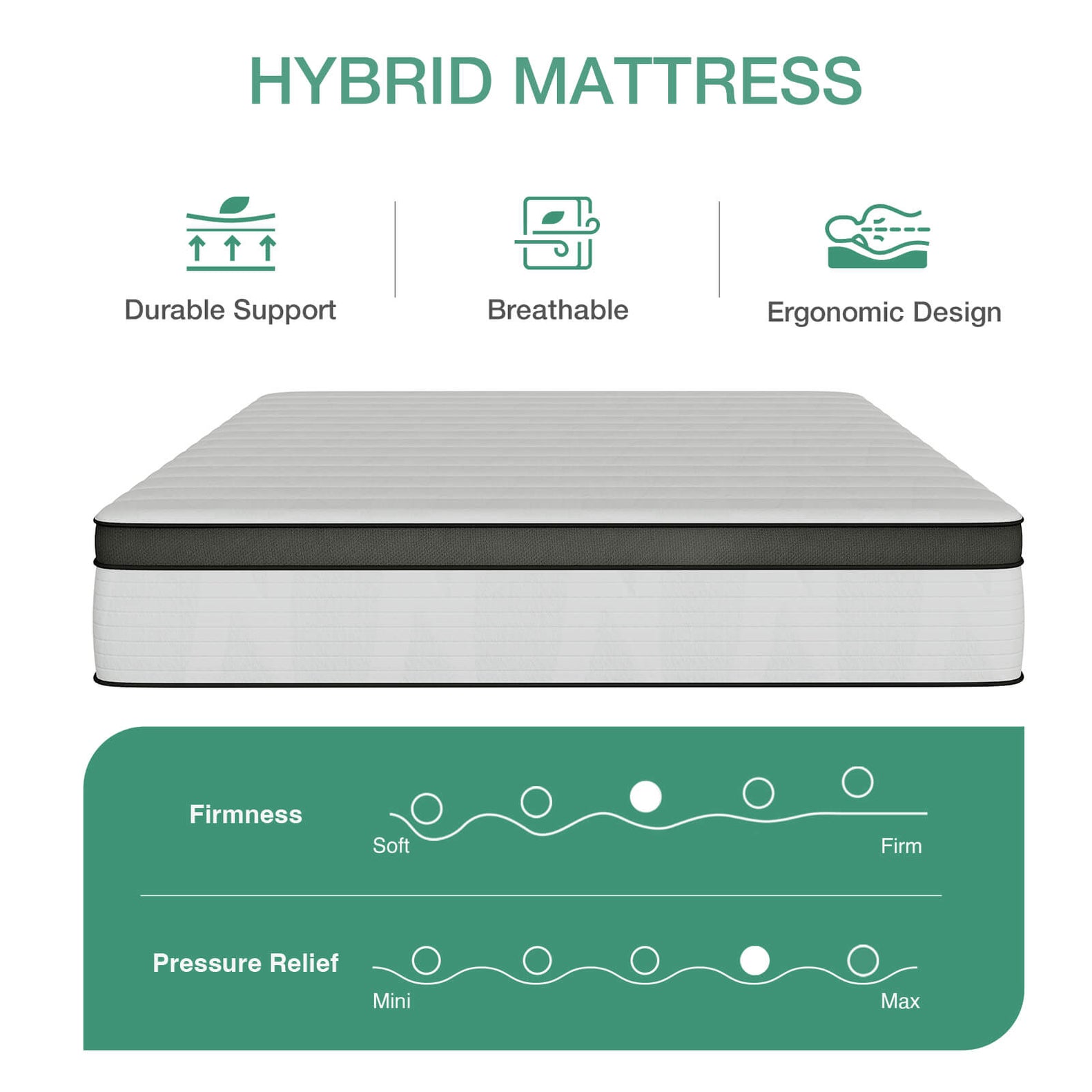 Cooling Gel Hybrid Mattress