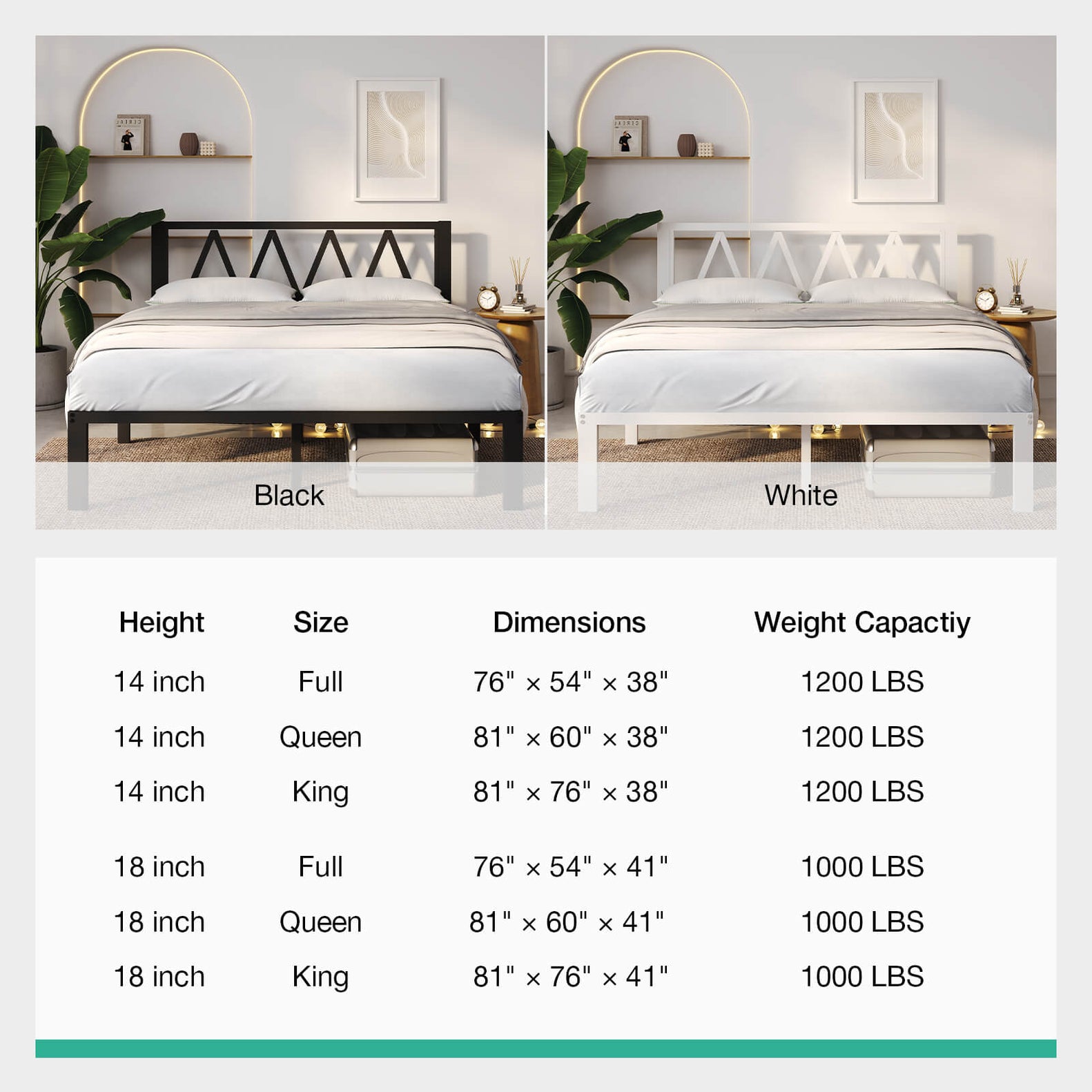 Pure Bed Frame with Headboard