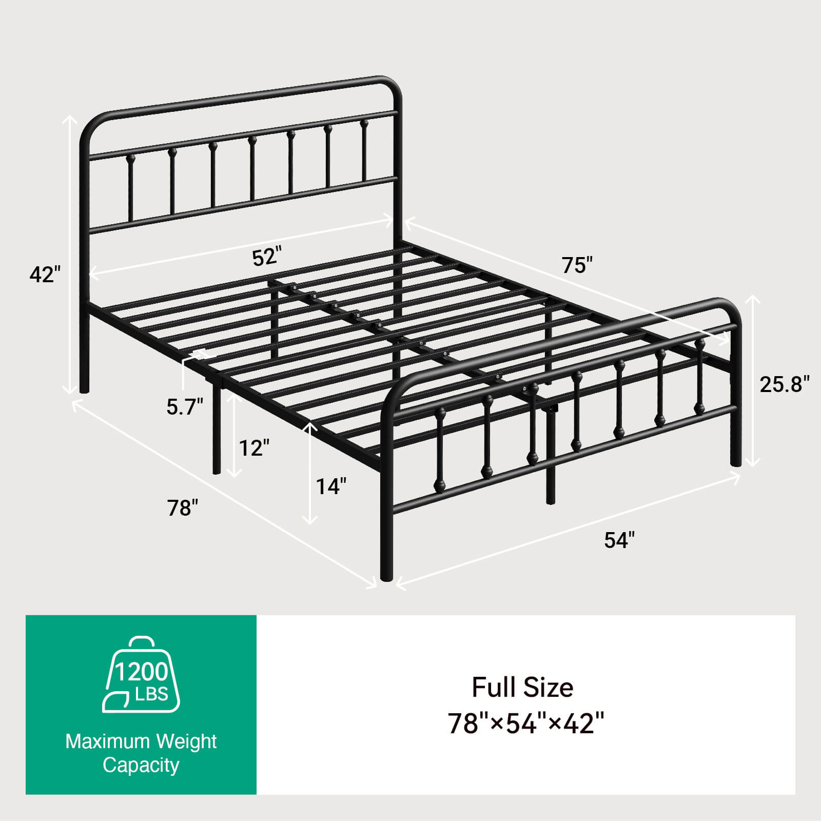 Vibe Metal Bed Frame