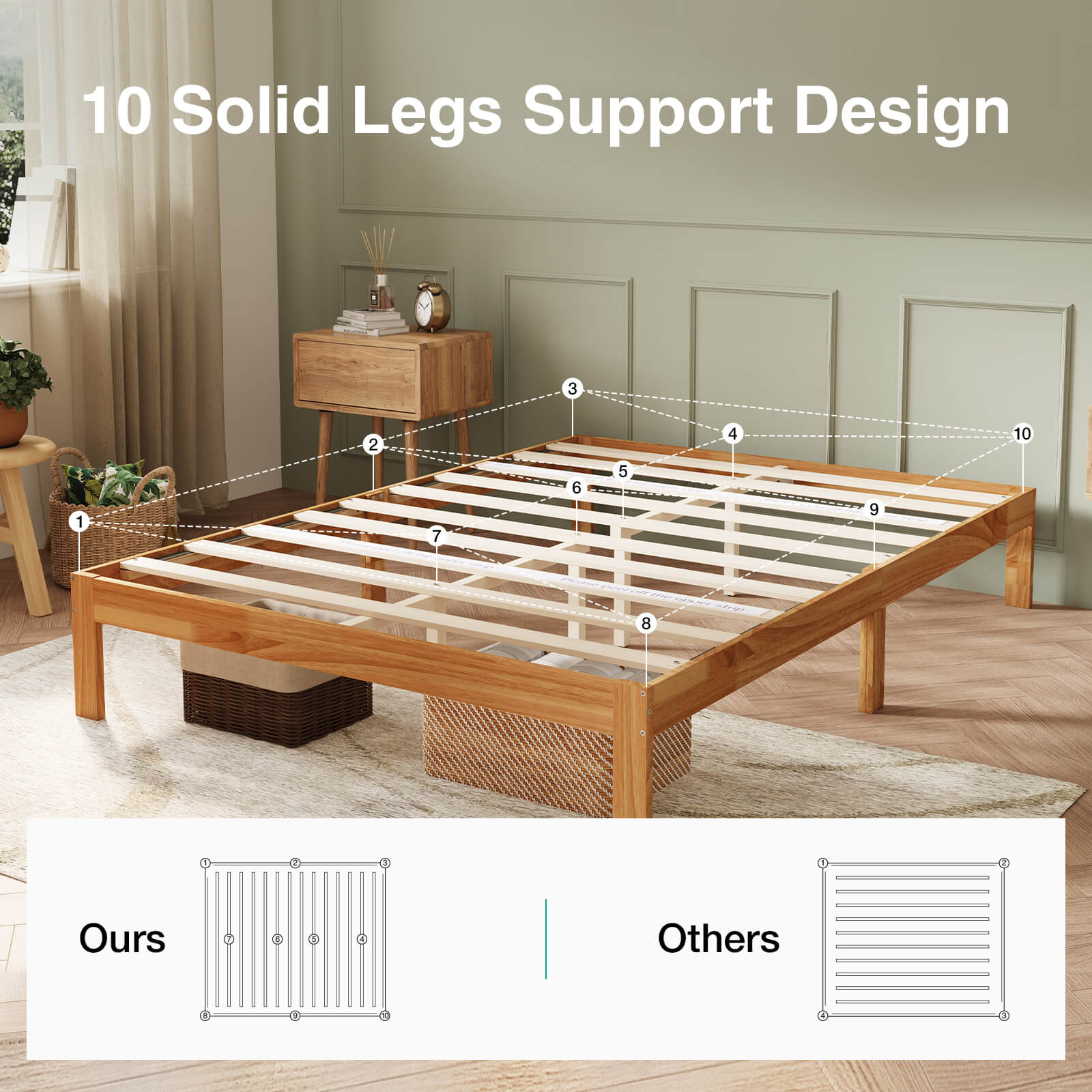 Classic Wooden Bed Frame