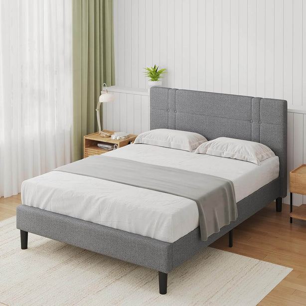 Comfy Bed Frame with Headboard