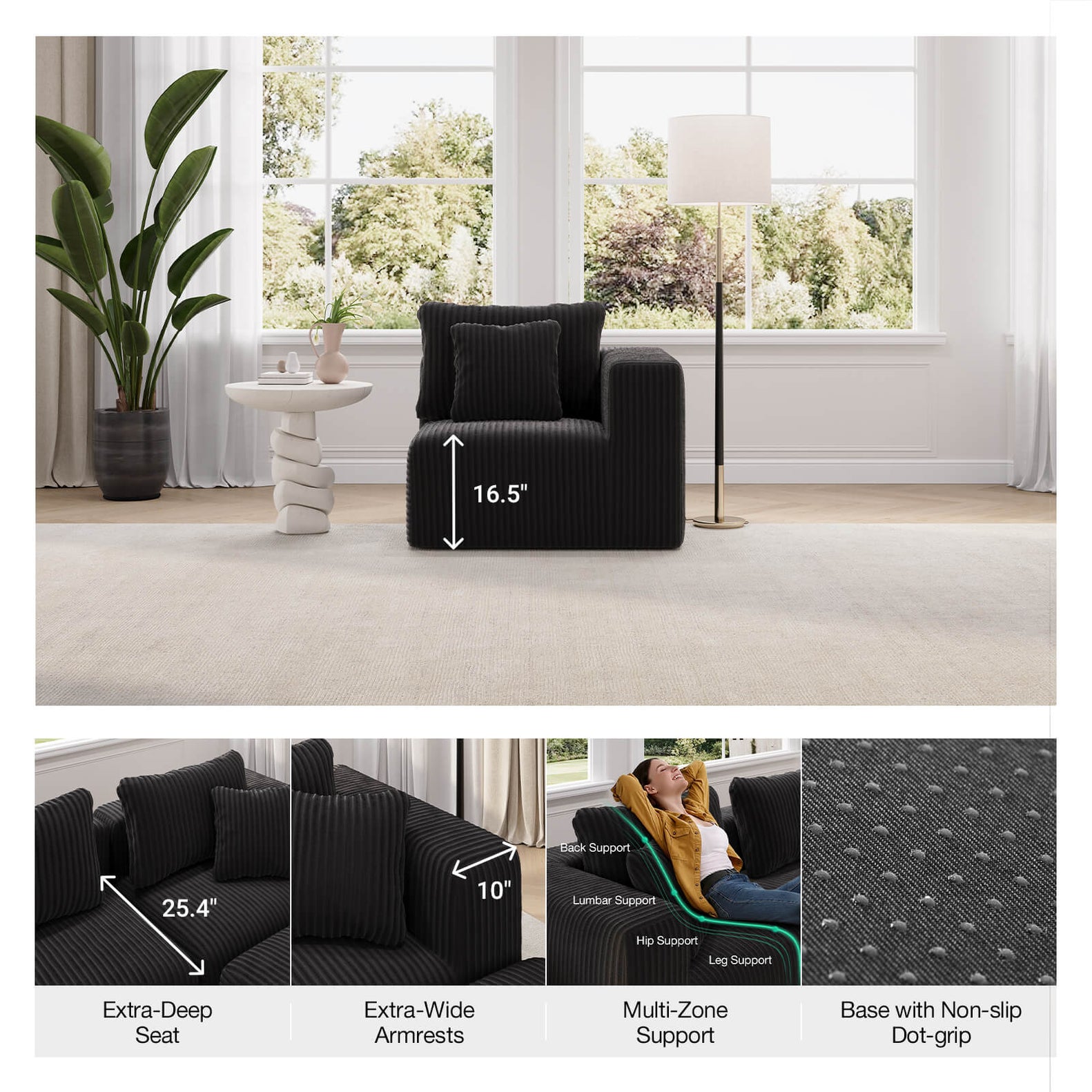 Cozy 3-Seater Sofa