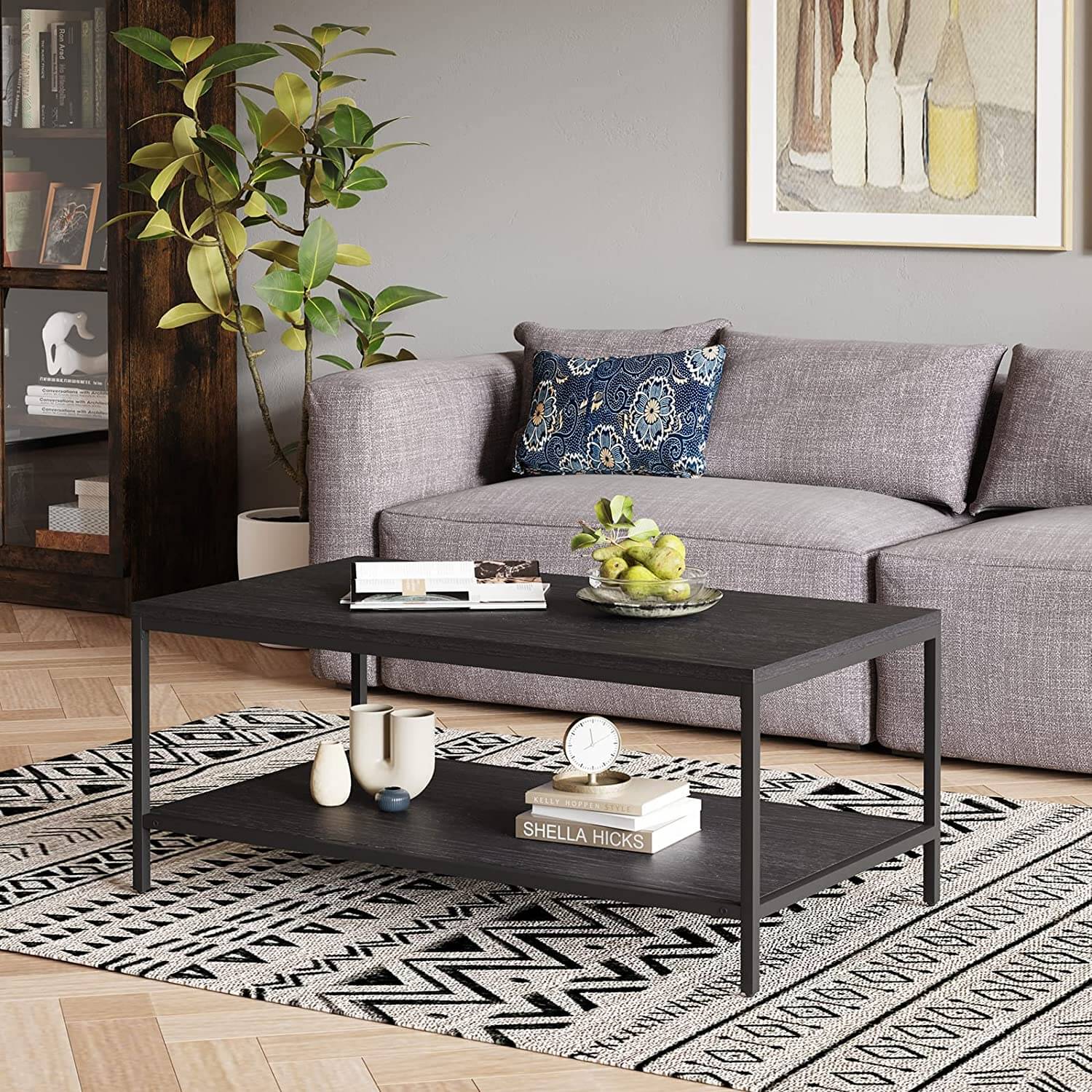 Charcoal Double Layered Coffee Table