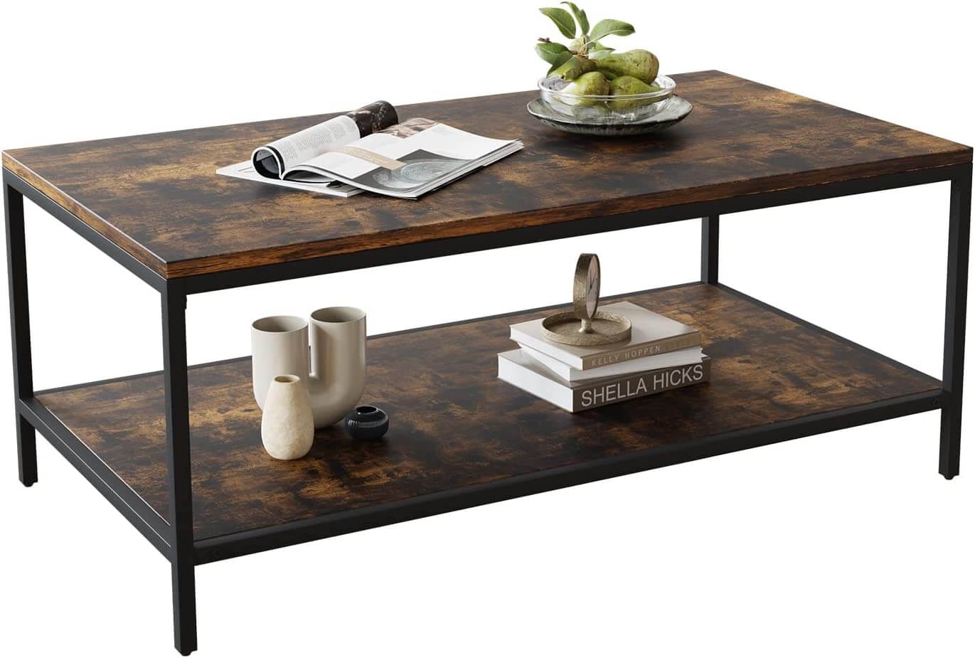 Charcoal Double Layered Coffee Table