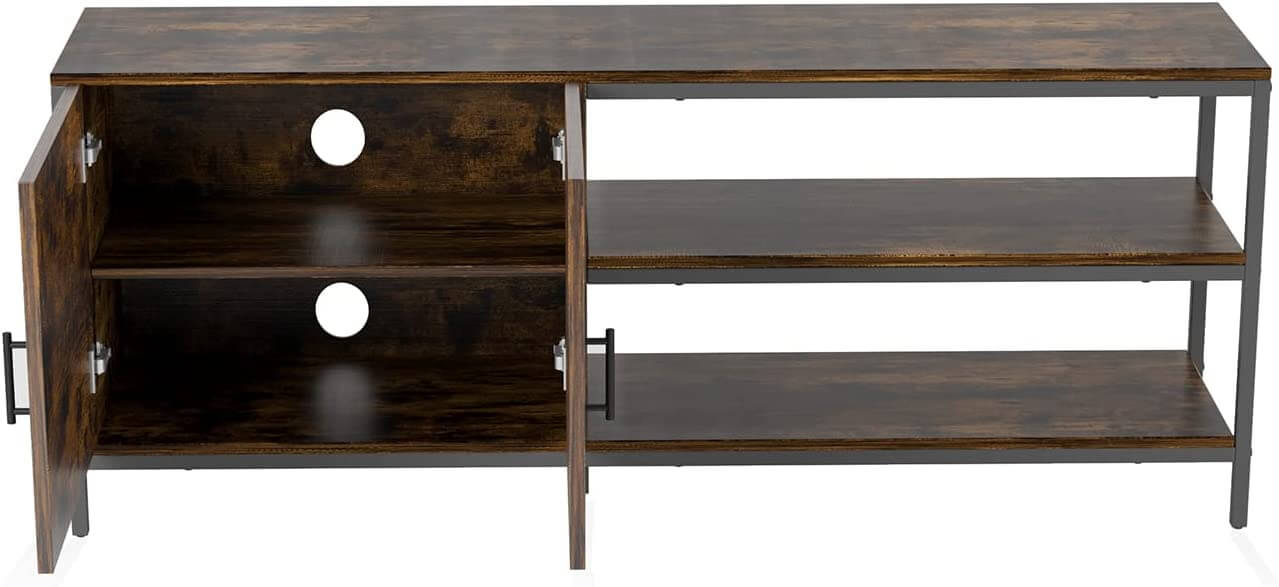 Media Console with Dual Storage Space