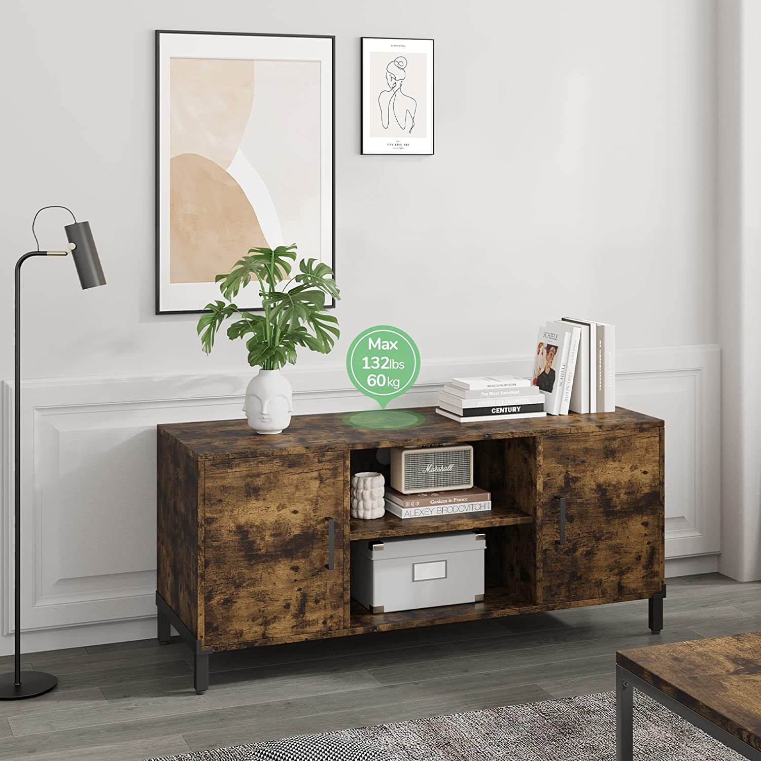 Modern Barn Door TV Stand