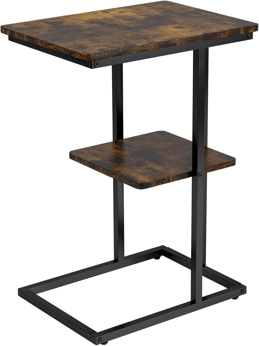 Twig C-Shaped 2-Tiers End Table
