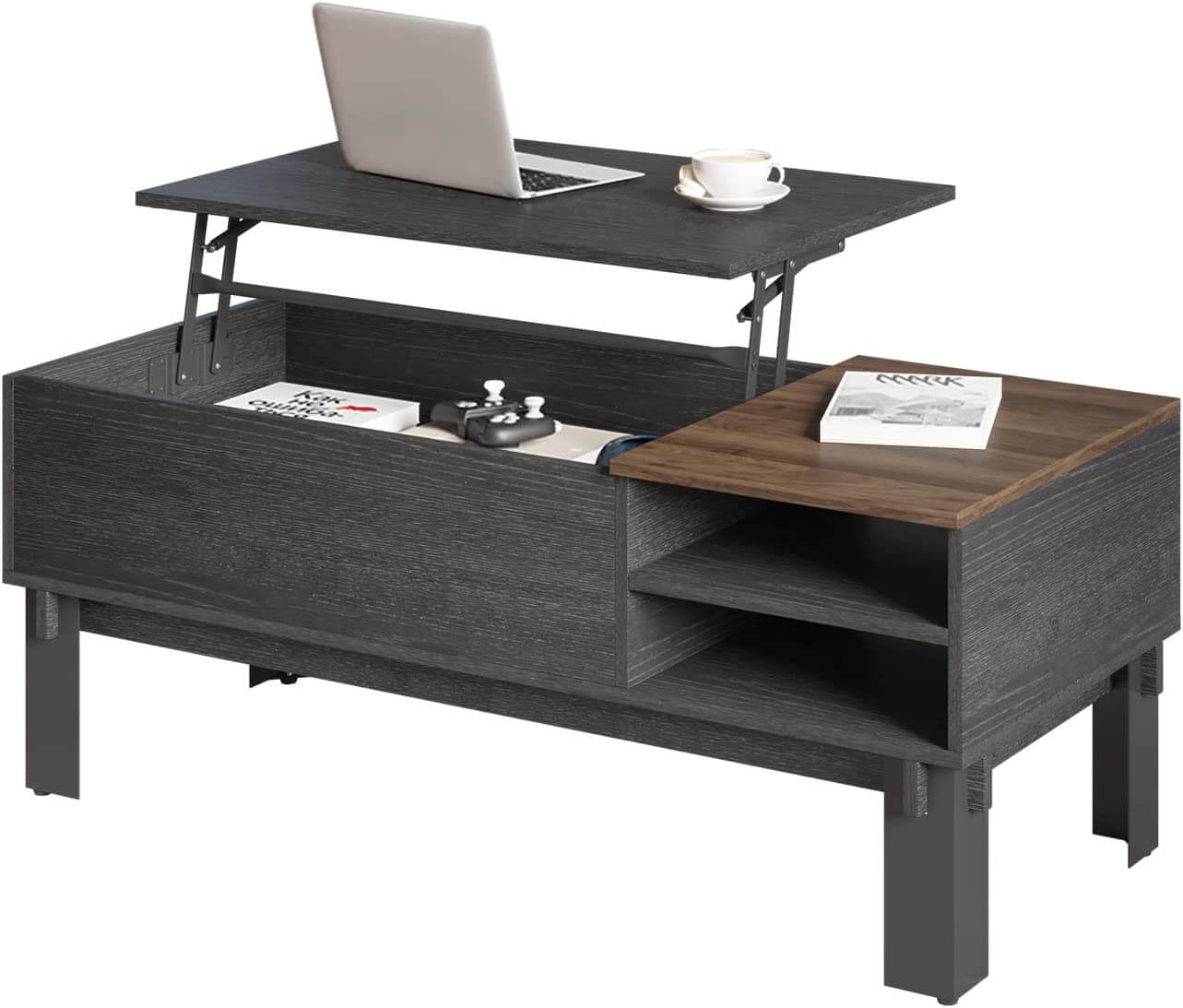 Pop-up Coffee Table with drawers