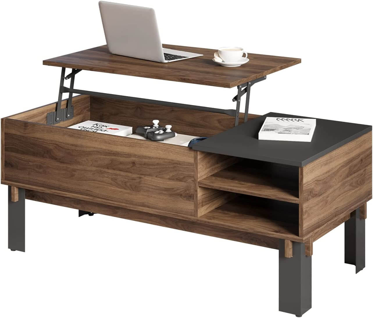 Pop-up Coffee Table with drawers