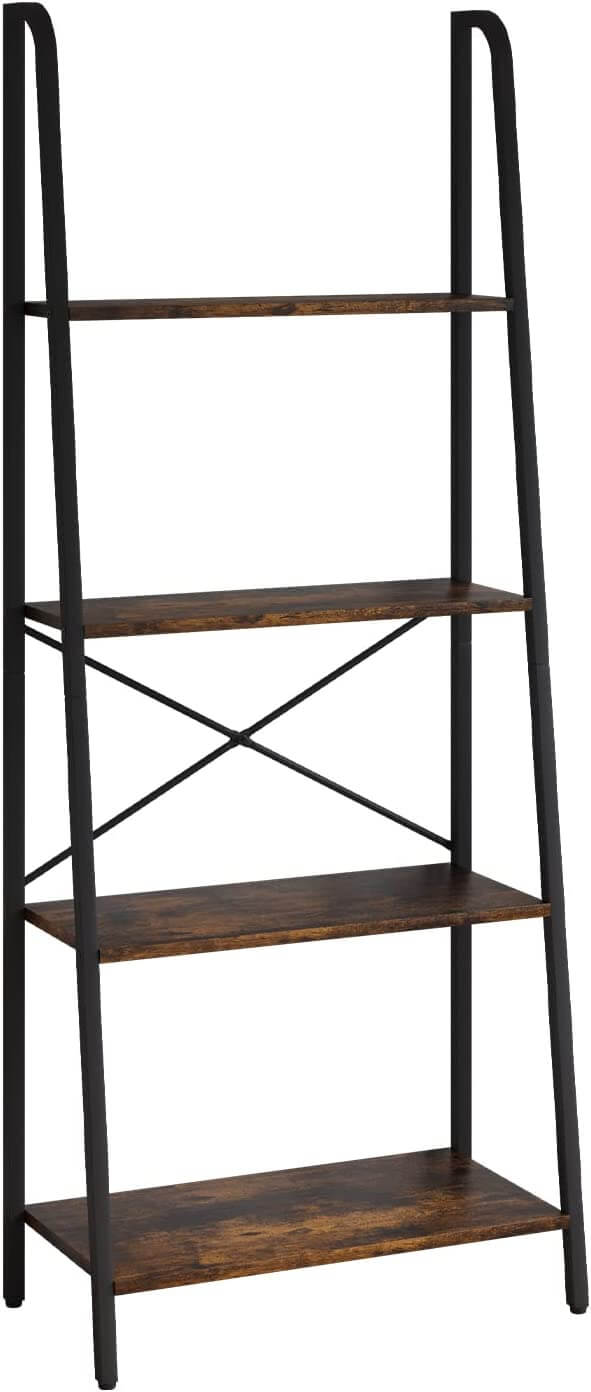 Freestanding Storage Ladder Shelves