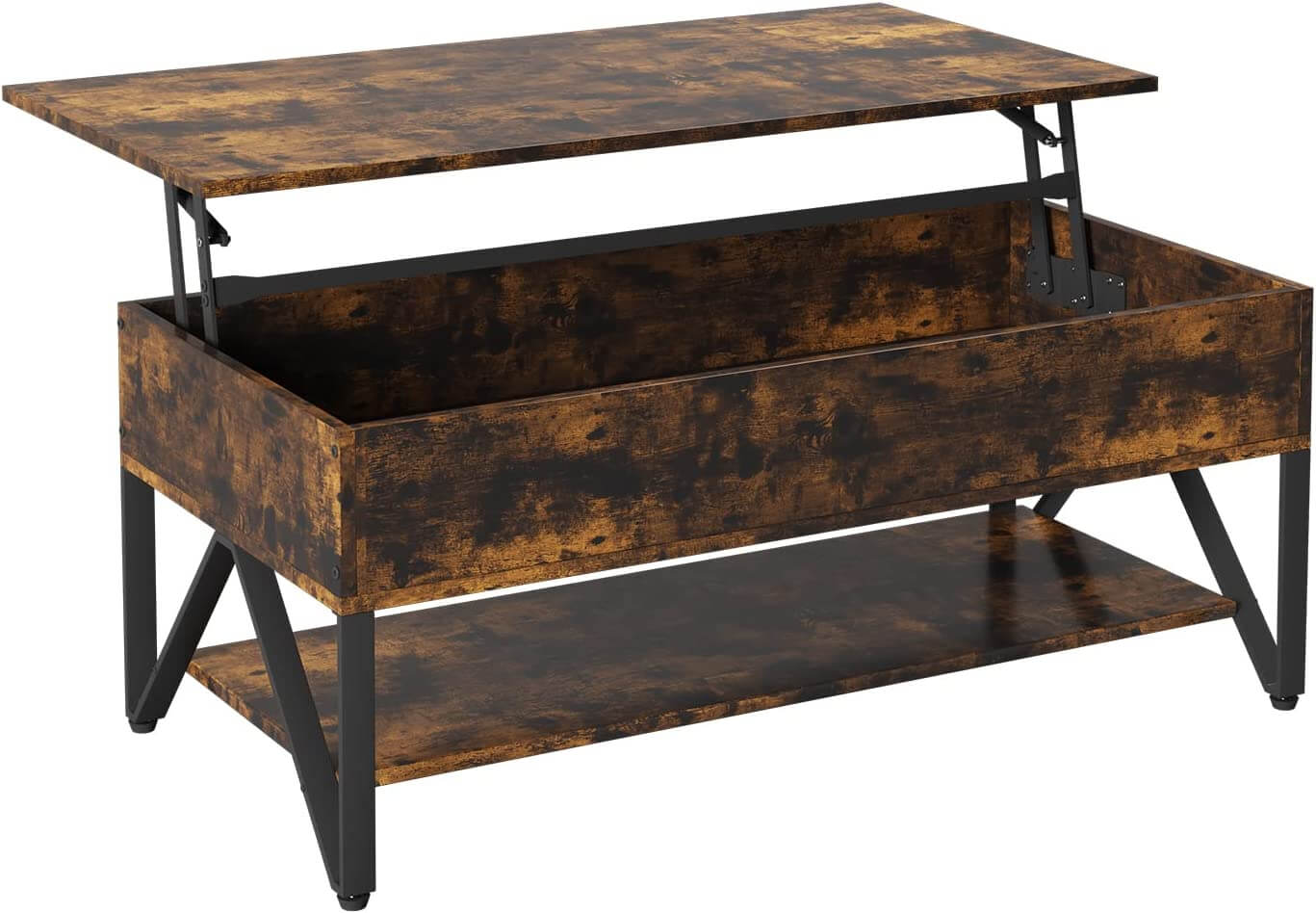 Pop-up Coffee Table with Shaped Legs