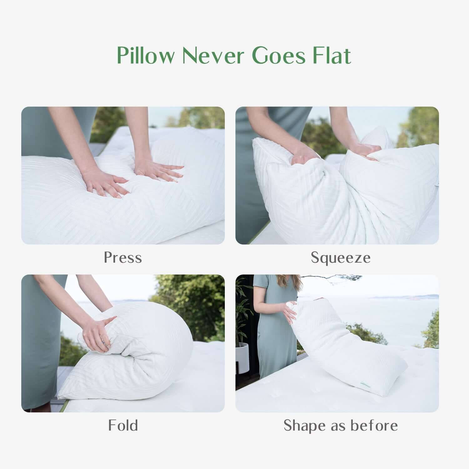 Contoured Good Body Pillow, Shredded Memory Foam